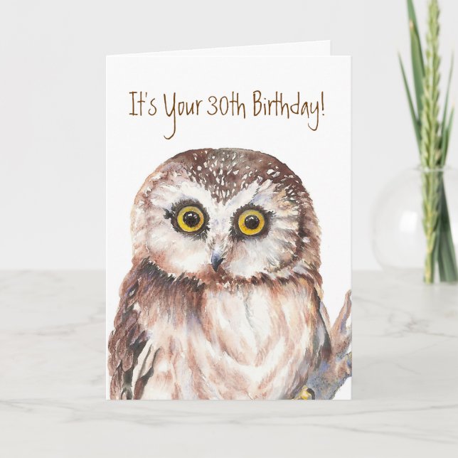 Carte C'est drôle, c'est ton 30e anniversaire ! Choqué à (Devant)