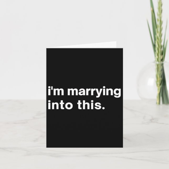 Carte C'est drôle que je sois marié à cette fiance1 (Devant)