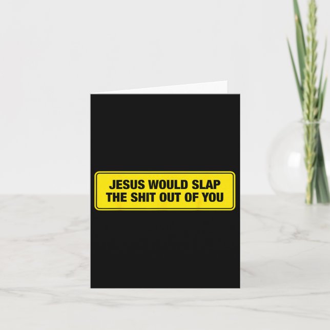 Carte C'Est Drôle Que Jésus Frappe De Vous. (Devant)