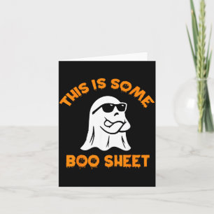 Carte C'est du papier de Boo cool fantôme drôle Hallowee