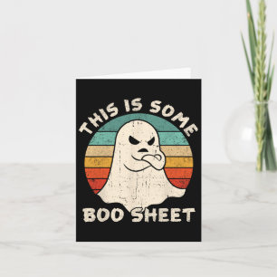 Carte C'est du papier de boo effrayant de fantaisie horr