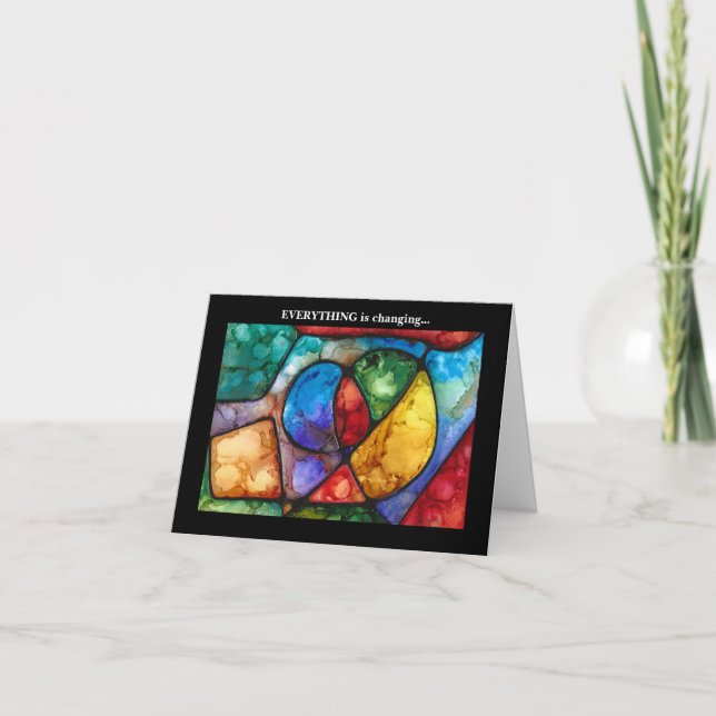 Carte C'est humoristiquement sérieux...Tout change (Devant)