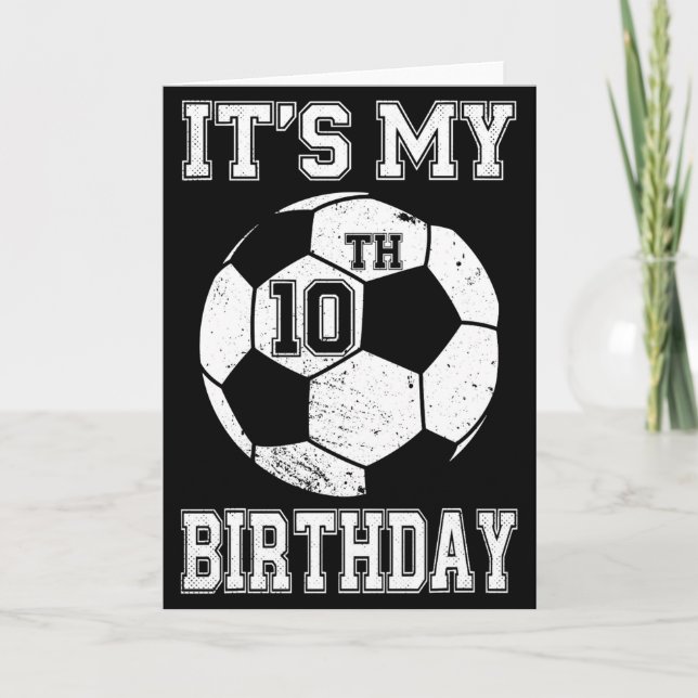 Carte C'est la conception de football pour mon 10e anniv (Devant)
