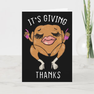 Carte C'est la dinde de remerciement drôle mème de Thank