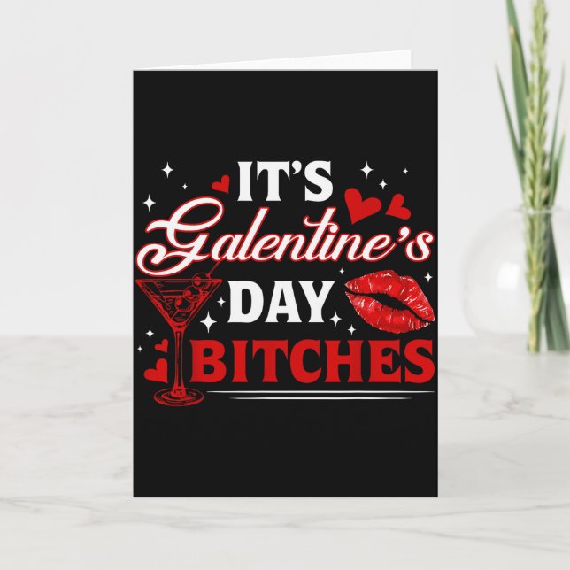 Carte C'est la Galentine's Day Es Drôle Saint-Valentin F (Devant)