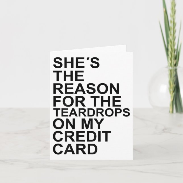 Carte C'est la raison pour laquelle les gouttes d'eau su (Devant)