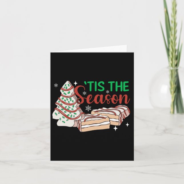 Carte C'Est La Saison Arbre De Noël Gâteaux Debbie Xmas  (Devant)