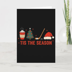 Carte C'est la saison de hockey de Noël 
