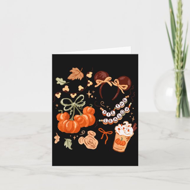 Carte C'est la saison de la citrouille, saison des récol (Devant)