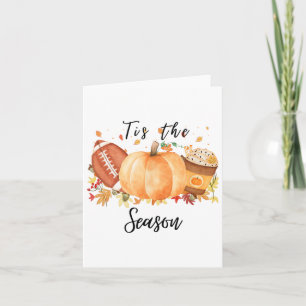 Carte C'Est La Saison De L'Automne Footll Citrouilles Et
