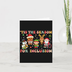 Carte C'est la saison de l'inclusion Noël Sped Enseignan