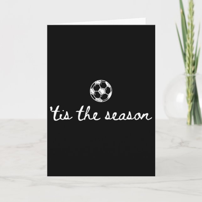 Carte C'est la saison de soccer de jeu de jour de soccer (Devant)