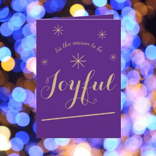 Carte 'c'est la saison d'être Joyeux'