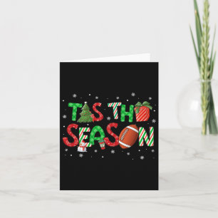 Carte C'Est La Saison Football Xmas Tree Café Joyeux Chr