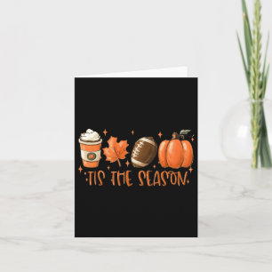 Carte C'Est La Saison Footll Café Latte Feuilles Hello P