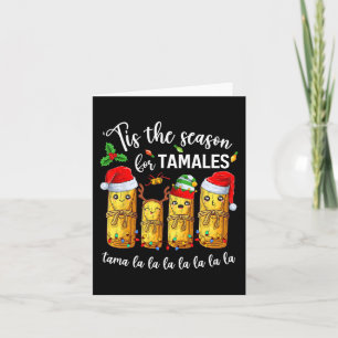 Carte C'Est La Saison Pour Tamales Christmas Holiday Mex