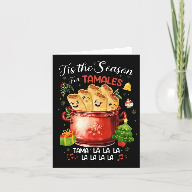Carte C'Est La Saison Pour Tamales Nourriture Mexicaine  (Devant)