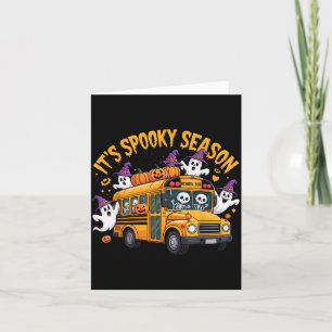 Carte C'est la saison Soky Prof de Halloween drôle École