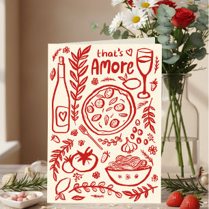 Carte C'est l'amour de la nourriture italienne Saint-Val