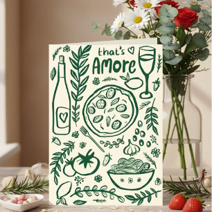 Carte C'est l'amour de la nourriture italienne Saint-Val