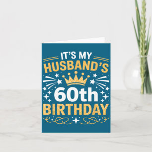 Carte C'est l'anniversaire des 60 ans du mari Illustrati