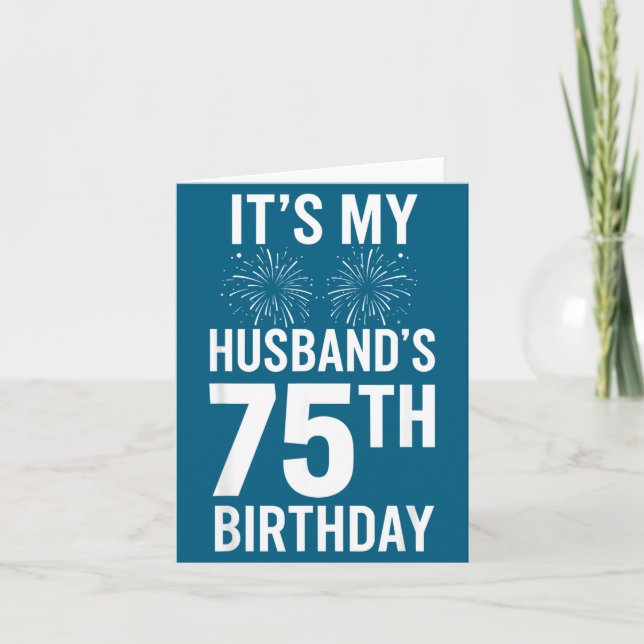 Carte C'est l'anniversaire des 75 ans de mariage de mon  (Devant)