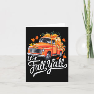 Carte C'est l'automne à tous Pumpkin Truck Arbre d'autom