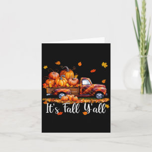 Carte C'est l'automne à tous Pumpkin Truck Arbre d'autom