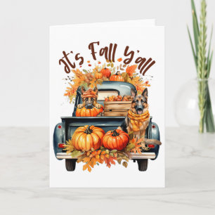 Carte C'est l'automne, vous tous Autrichiens Shepherd Ci