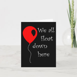 Carte C'est le costume d'Halloween Balloon rouge Vous fl