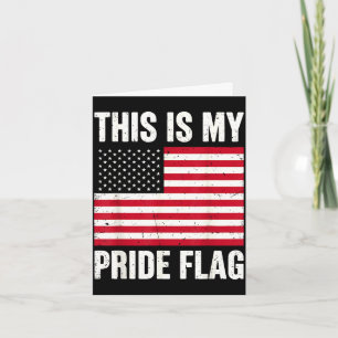 Carte C'est le drapeau de la fierté américain usa 4 juil