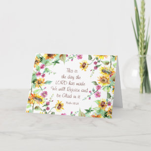 Carte C'est le Jour où le Seigneur a Fait Psaume 118:24