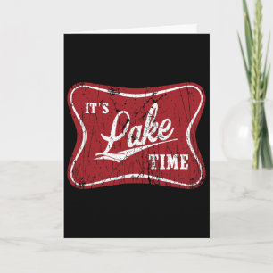 Carte C'est le lac drôle de pêche 