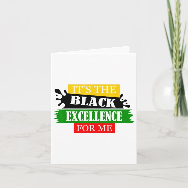 Carte C'est le Mois de l'excellence noire pour moi - J (Devant)