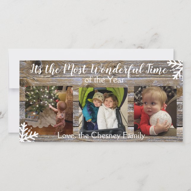 Carte C'est le moment le plus merveilleux de l'année (Devant)