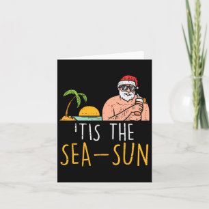 Carte C'Est Le Sea Sun Père Noël Beach Noël Été À Ju