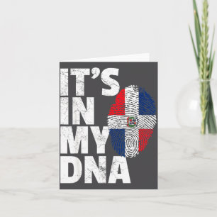 Carte C'est le Shirt Dna Drapeau de la République domini