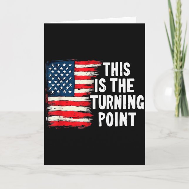 Carte C'est le Tee Turning Point Drapeau Usa pour hommes (Devant)
