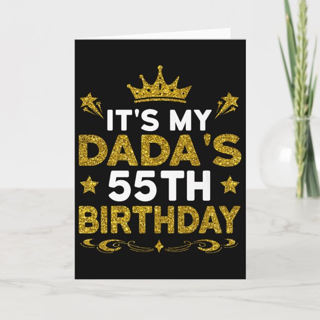 Carte C'est les 55 ans de mon papa Joyeux Anniversaire 5 (Devant)
