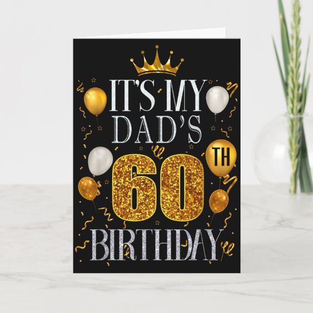 Carte C'est les 60 ans de mon père Joyeux Anniversaire 6 (Devant)