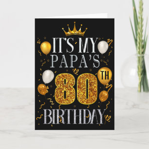 Carte C'est les 80 ans de mon papa Joyeux Anniversaire 8