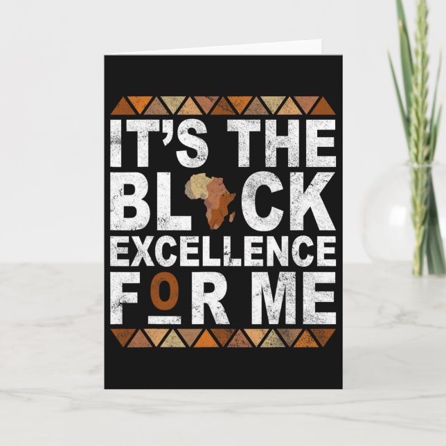 Carte C'est l'excellence noire pour moi Mois de l'histoi (Devant)