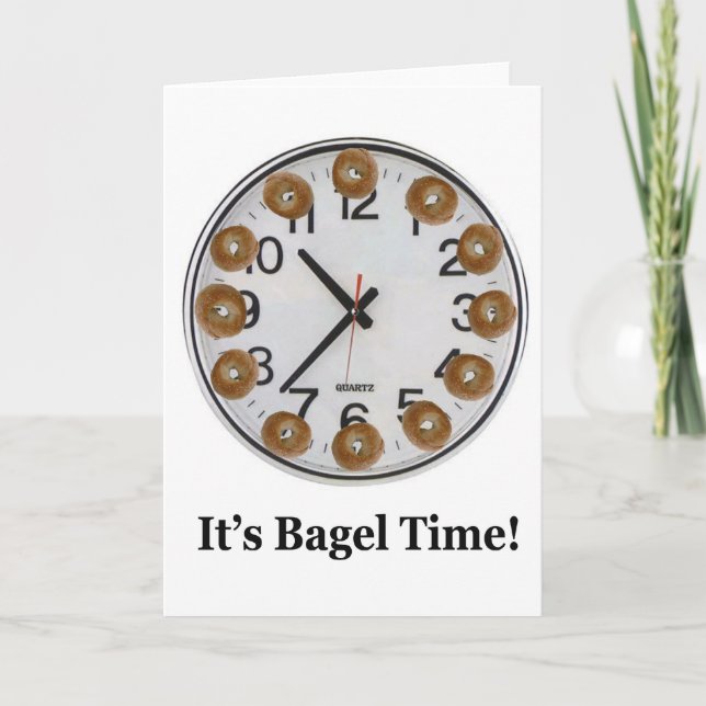 Carte C'est l'heure des Bagels ! (Devant)
