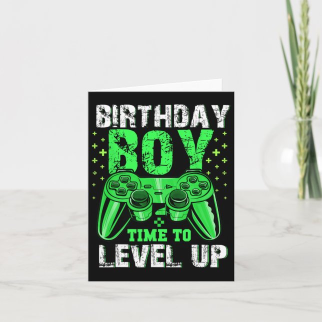 Carte C'est l'heure du garçon d'anniversaire pour passer (Devant)
