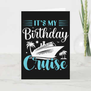 Carte C'est ma chemise de croisière d'anniversaire Crois