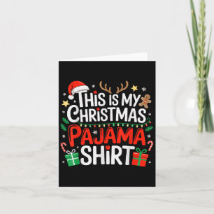 Carte C'Est Ma Chemise De Fête De Noël Fantastique Noël 