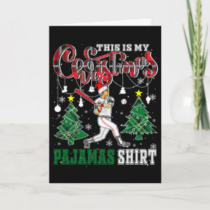 Carte C'est ma chemise de pyjama de Noël drôle Santa Ven
