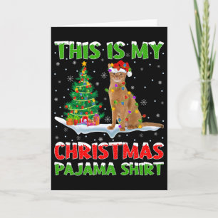 Carte C'est ma chemise de pyjama de Noël Noël