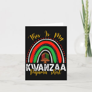 Carte C'est ma chemise de pyjama Kwanzaa Kinara Principe