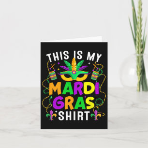 Carte C'Est Ma Chemise Mardi Gras Funny Maillot Hommes F